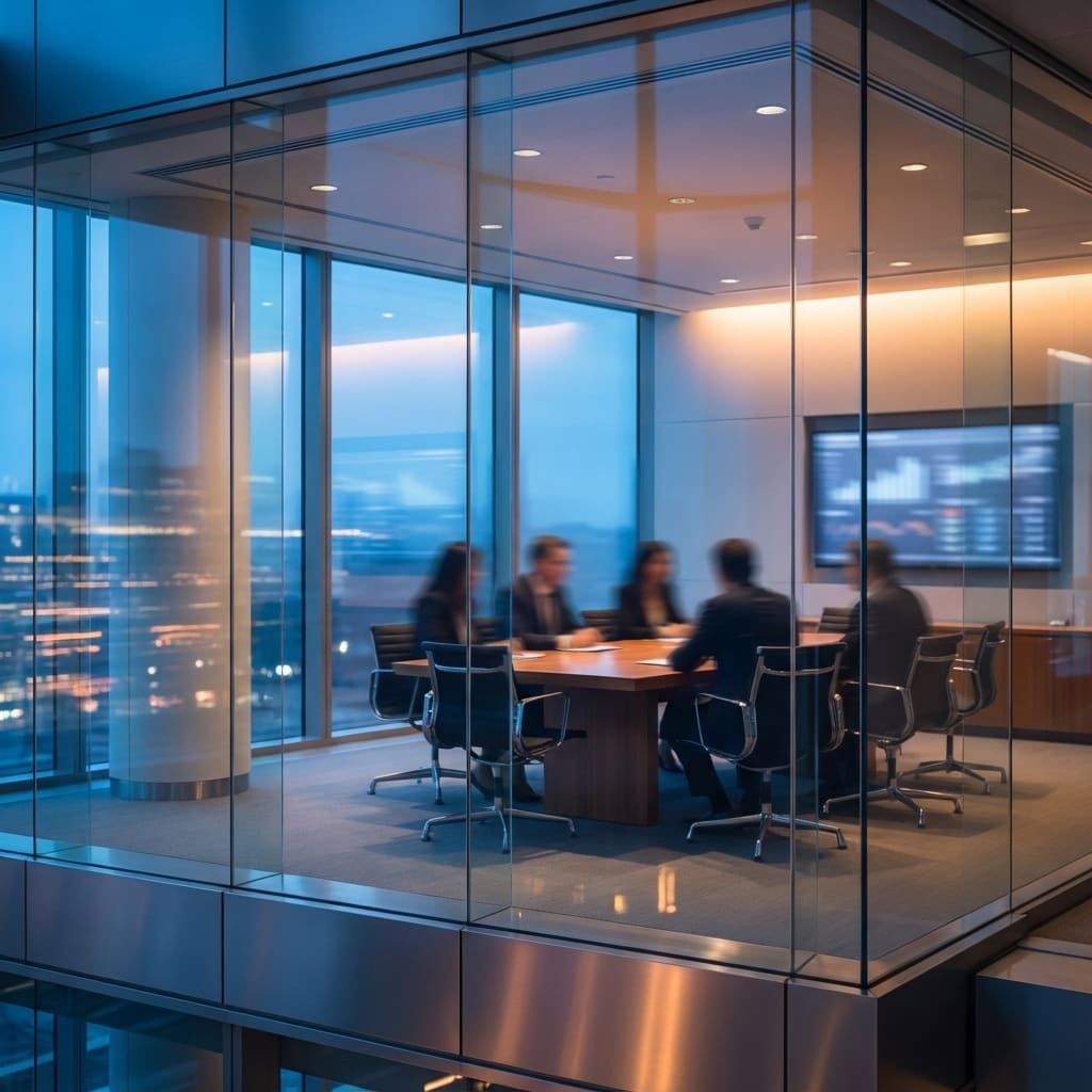 Corporate boardroom — collaborative project engagement